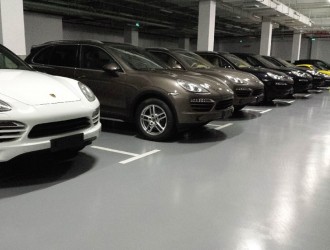 Beijing Porsche 4S Store Car Park
